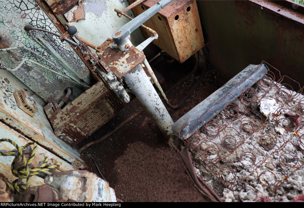 Wrecked and abandoned Davenport switcher